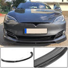 Tesla Model S 2012– Frontstoßstangen Lippe Aufsatz (2016-2021, Carbon) Foto 1
