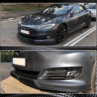 Frontstoßstangen Lippe Aufsatz (2016-2021, Carbon) Tesla Model S 2012– Foto 4