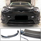 Tesla Model X 2015- Frontstoßstangenlippe Aufsatz (2015-2021, Carbon) Foto 1