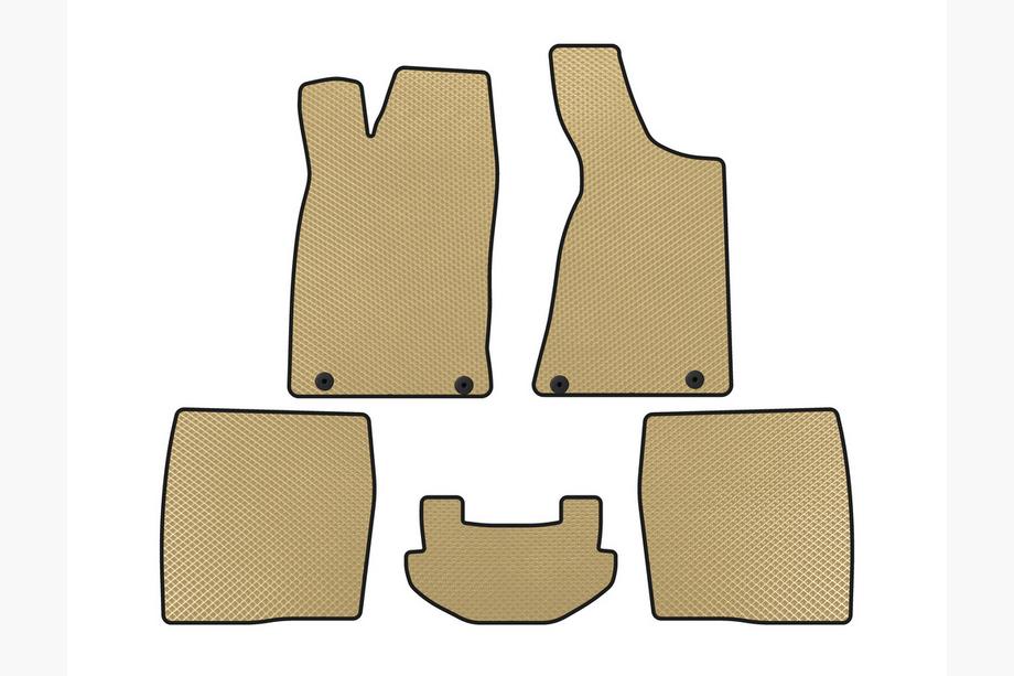 Audi 80/90 1987-1996 EVA-Fußmatten (1987-1991, Sedan, Beige) Image