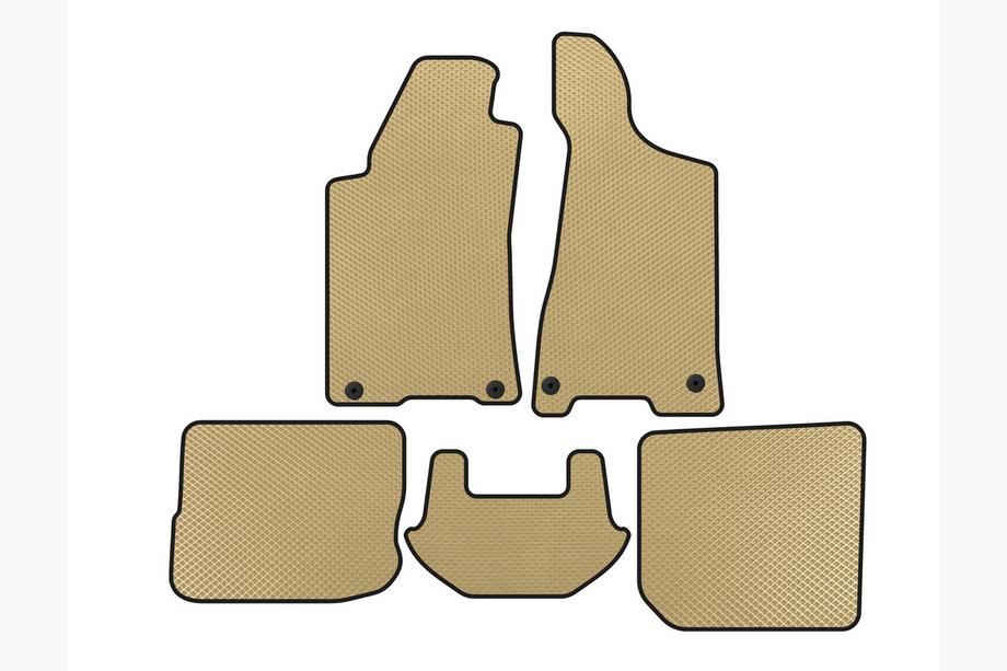 Audi 80/90 1987-1996 EVA-Fußmatten (1991-1996, Sedan, Beige) Image