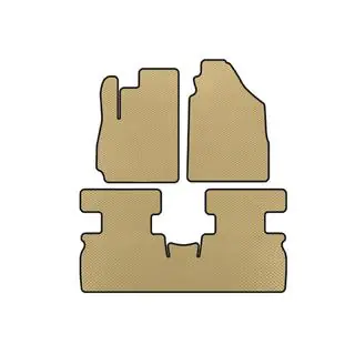 EVA Fußmatten (2 Reihen, Beige)