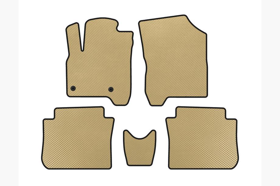 Citroen C-3 Picasso 2010-2017 EVA Fußmatten (Beige) Image