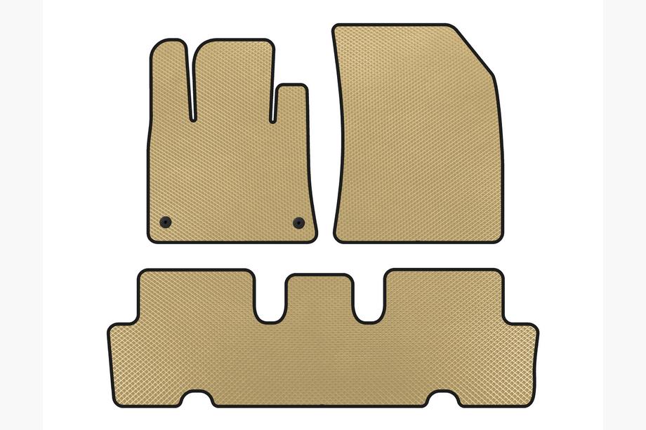 Citroen C-4 Picasso 2013–2022 EVA Fußmatten V1 (2 Reihen, Beige) Image