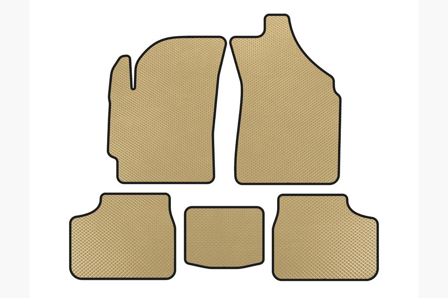 Daewoo Matiz 2009-2015 EVA Fußmatten (Beige) Image