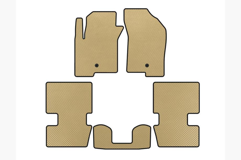 Dodge Caliber 2006-2011 EVA Fußmatten (HB, Beige) Image