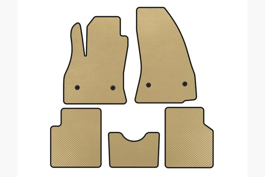 Fiat 500/500L 2013-2022 EVA Fußmatten (für 500L, Beige) Image