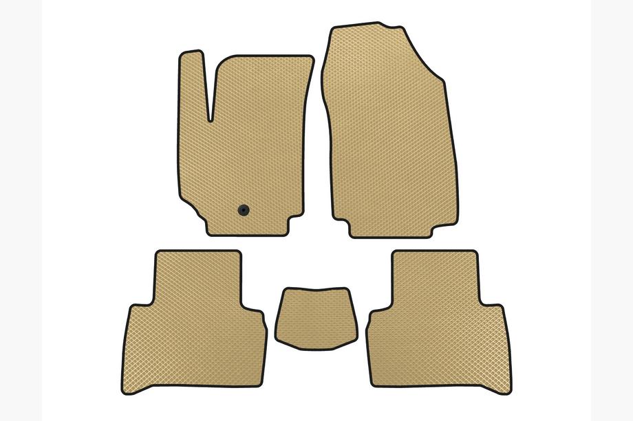 Fiat Croma 2005-2010 EVA Fußmatten (2007-2010, SW, Beige) Image