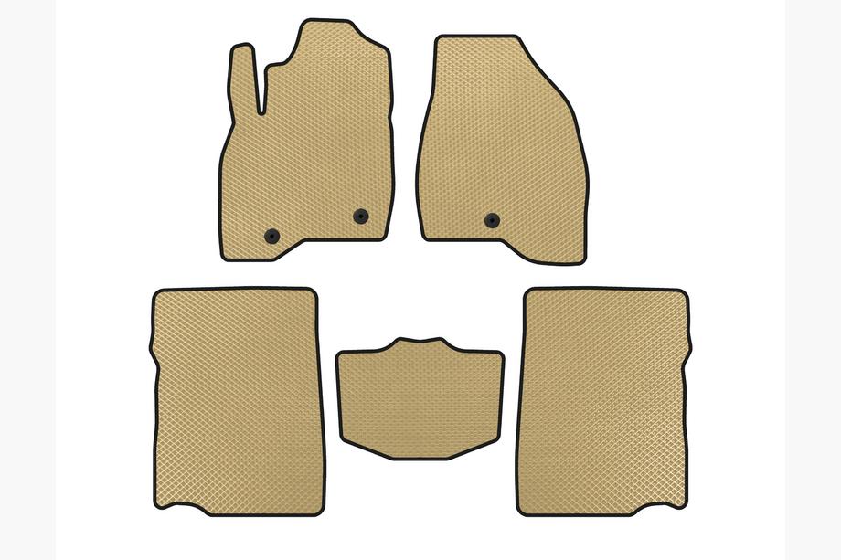 Ford Explorer 2011-2019 EVA Fußmatten (2017-2019, 2. Reihe, 7-Sitzer, Beige) Image