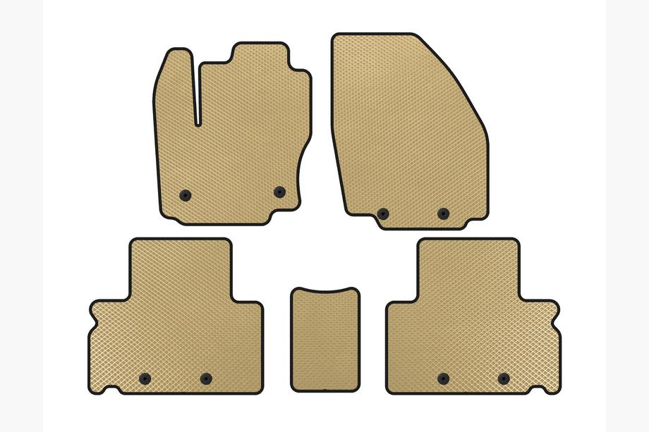 Ford S-Max 2007-2014 EVA Fußmatten (Beige) Image
