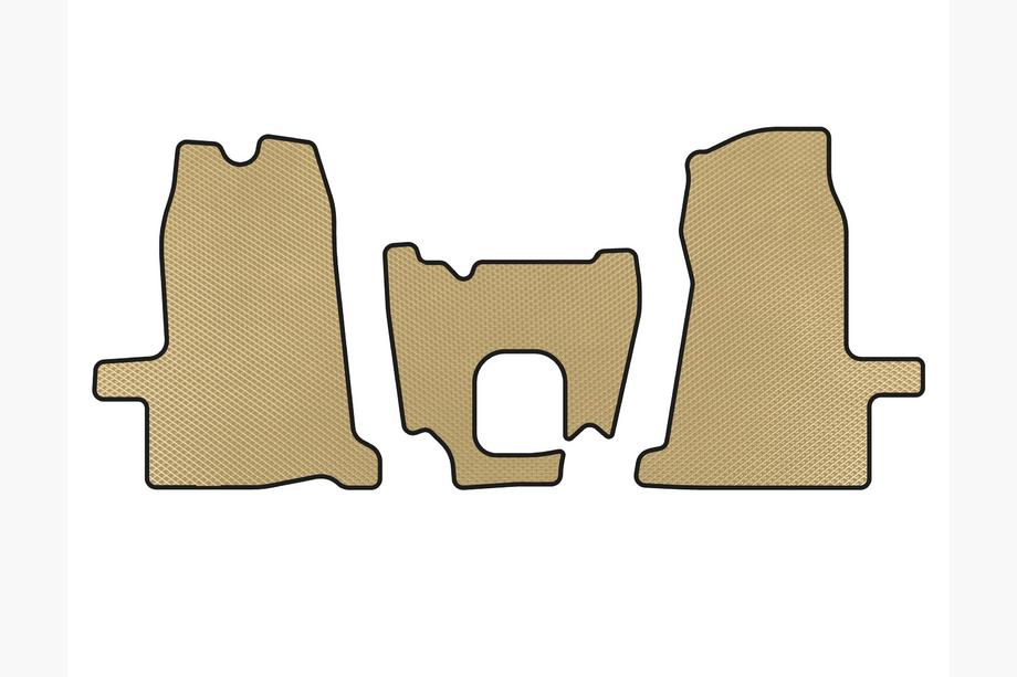 Ford Transit 2000–2014 EVA Fußmatten (2000-2006, 1+1, Schaltgetriebe, Beige) Image