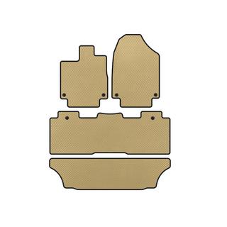 EVA Fußmatten (3 Reihen, Beige)