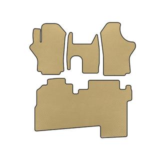 EVA Fußmatten (2004-2007, 2 Reihen, 8-Sitzer, Beige) Hyundai H200, H1, Starex 1998-2007