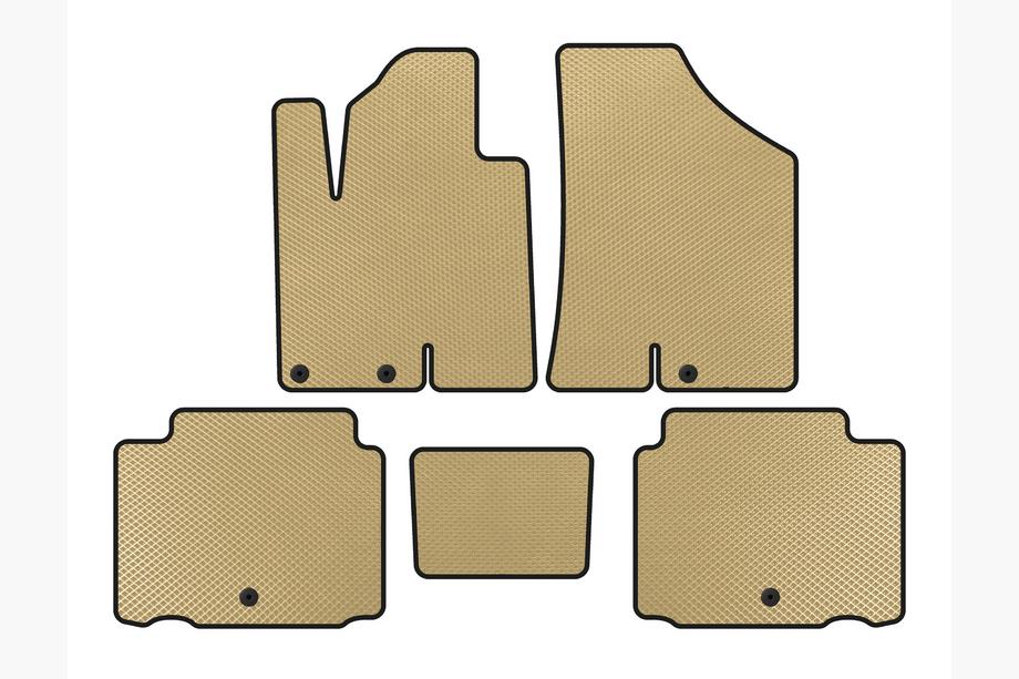 Hyundai IX55 2007-2012 EVA Fußmatten (Beige) Image