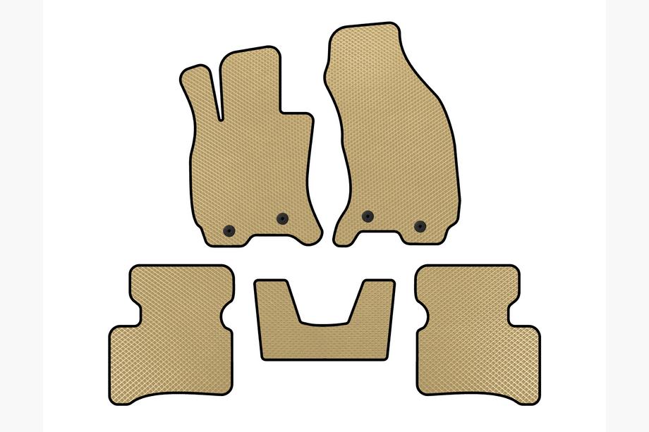 Jaguar X-Type 2001-2009 EVA Fußmatten (SD, Gaspedal vom Boden, Beige) Image