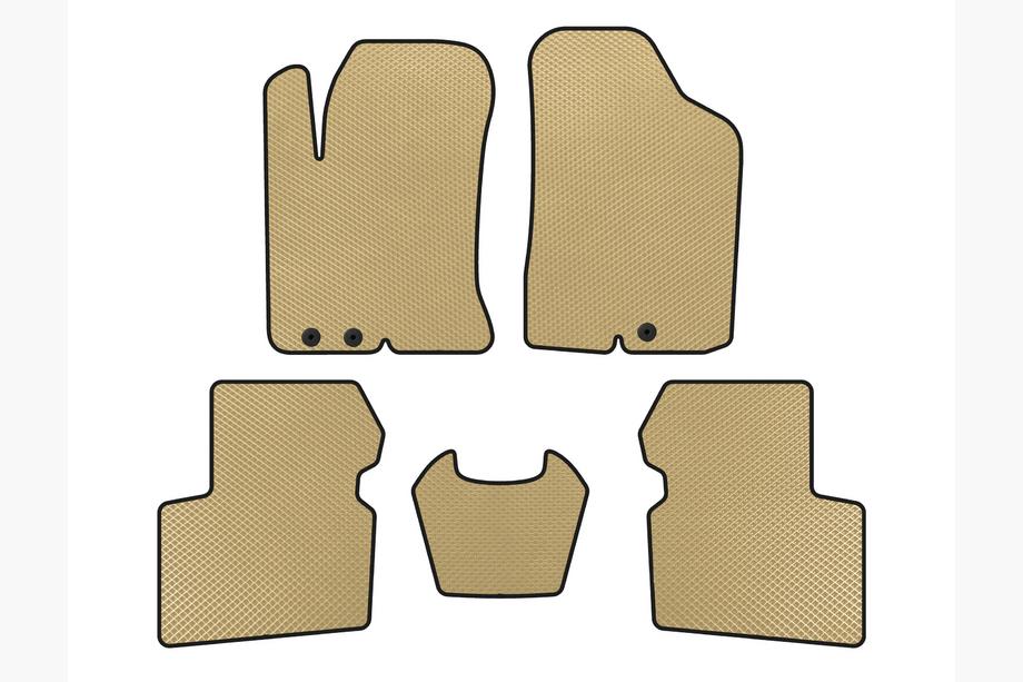 Kia Cerato 2 2010-2013 EVA Fußmatten (SD, Beige) Image