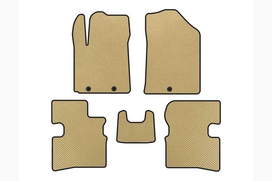 Kia Picanto 2004-2011 EVA Fußmatten (2009-2011, HB, Beige) Image