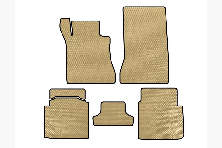 Mercedes S-class W126 1979-1991 EVA Fußmatten (SD, Kurzbasis, Beige) Image