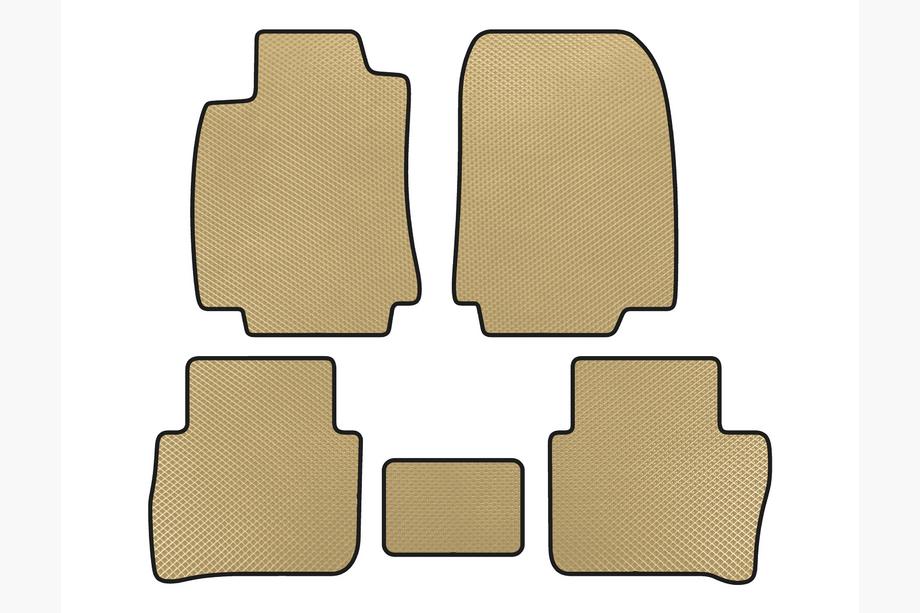 Nissan Tiida 2011-2014 EVA Fußmatten (HB, Beige) Image