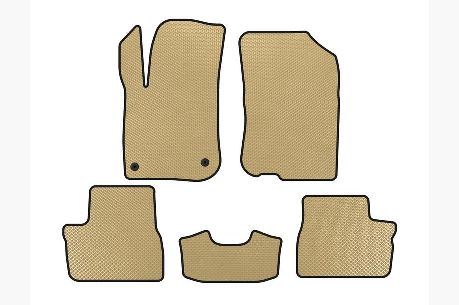 Peugeot 208 2012-2019 EVA Fußmatten (HB, 5-Türer, Beige) Image
