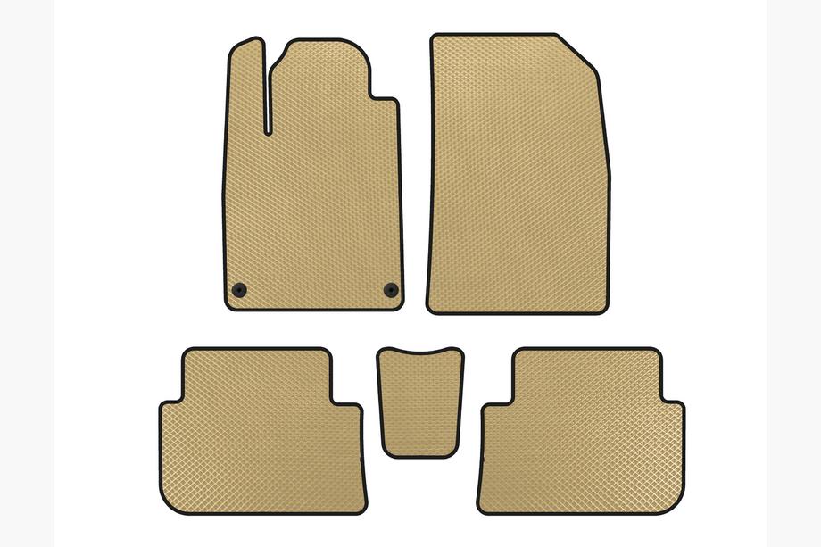 Peugeot 407 2004-2011 EVA Fußmatten (SD, Beige) Image