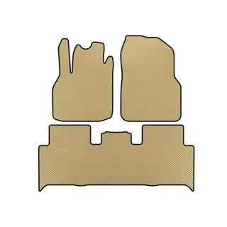 EVA Fußmatten (2 Reihen, Beige)