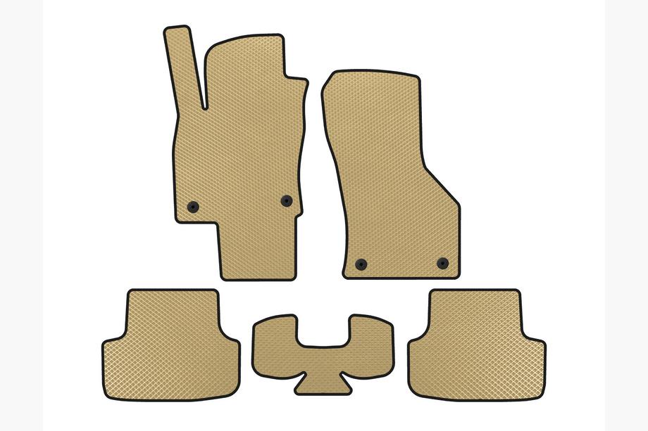 Seat Leon 2013-2020 EVA Fußmatten (Beige) Image
