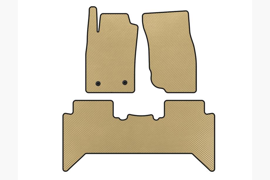 Toyota Hilux 2006-2015 EVA V2 Fußmatten (Beige) Image