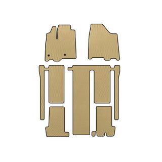 EVA Fußmatten (3 Reihen, Beige)