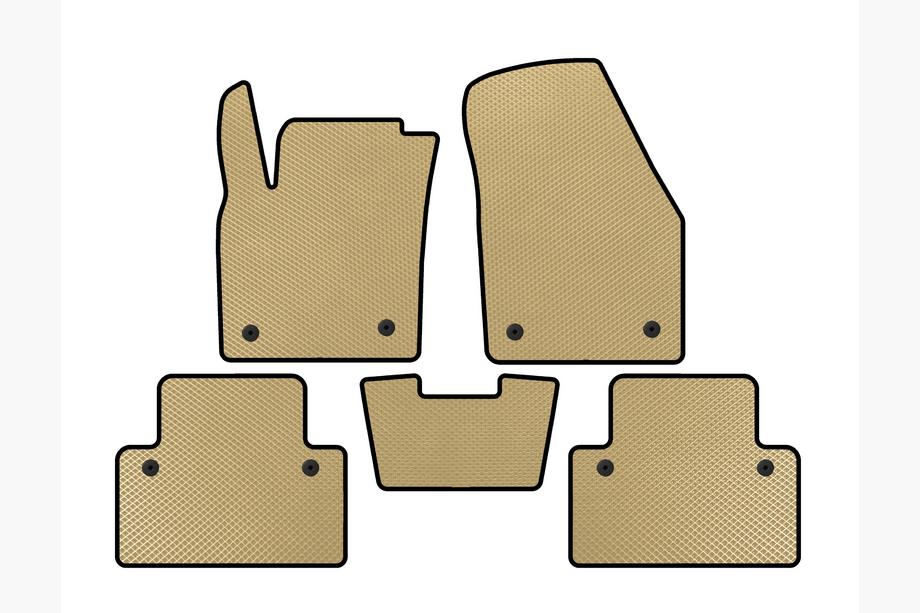 Volvo C30 2006-2012 EVA Fußmatten (HB, 3-Türer, Beige) Image