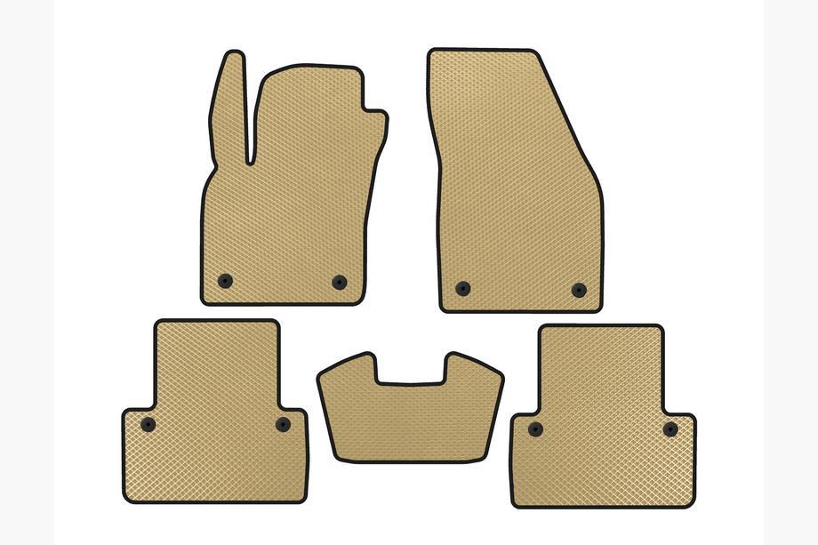 Volvo V50 2004-2012 EVA Fußmatten (2007-2012, SW, Beige) Image
