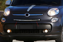 Fiat 500/500L 2013-2022 Chrom Kühlergrill Blenden (Popstar, Edelstahl) Foto 8