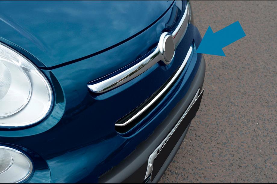 Fiat 500/500L 2013-2022 Grillabdeckungen (Rockstar, Edelstahl) Image