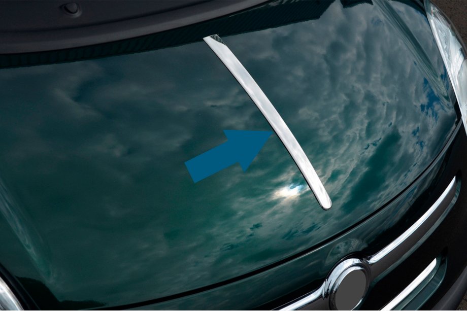 Fiat 500/500L 2013-2022 Motorhaubenleiste (Edelstahl) Image