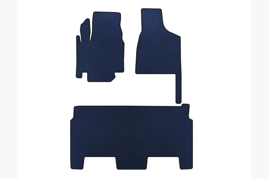 Dodge Grand Caravan V 2008-2020 EVA Fußmatten (2008-2020, 2 Reihen, 8-sitzig/SXT Ausstattung, Blau) Foto 1