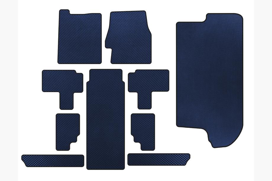 Kia Carnival 2002-2013 EVA Fußmatten (Komplettset, Blau) Image