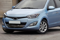 Hyundai I-20 2012-2014 Chrom Abdeckungen für Nebelscheinwerfer (2 Stk., Edelstahl) Foto 1
