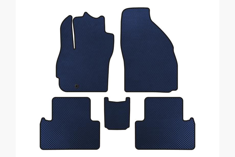 Mazda 5 2005-2009 EVA Fußmatten (2 Reihen, 7-Sitzer, Blau) Image
