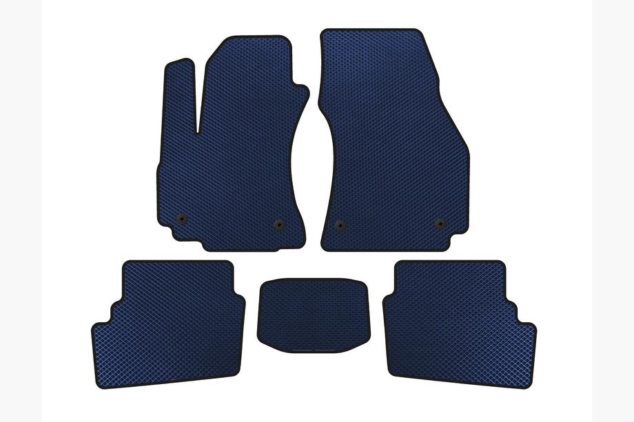 Opel Zafira A 1998-2005 EVA Fußmatten (2 Reihen, 2003-2005, 7-Sitzer, Blau) Image