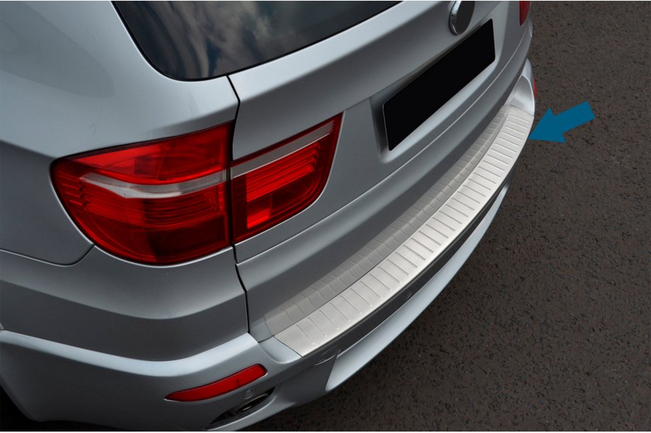BMW X5 E70 2007-2013 Heckstoßstangenschutz OmsaLine (Edelstahl) Image