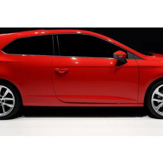 Fensterleisten Edelstahl (3-Türer, 6-tlg) Seat Leon 2013-2020 Foto 1