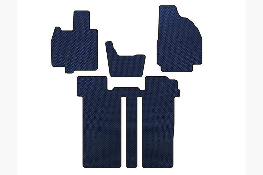 Toyota Previa 2006-2019 EVA Fußmatten (2 Reihen, 6-Sitzer, Blau) Image