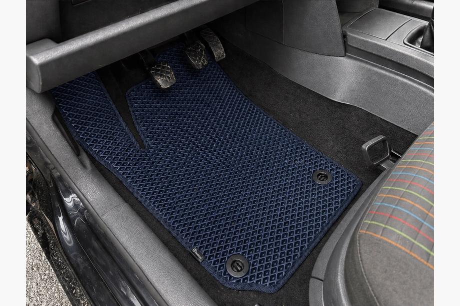 Volkswagen Polo 2001-2009 EVA Fußmatten (HB, 3/5-türig, Blau) Image