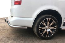 Volkswagen T5 Multivan 2003–2010 Hintere Eckschutzrohre AK003 (2 Stk., Edelstahl) Foto 1