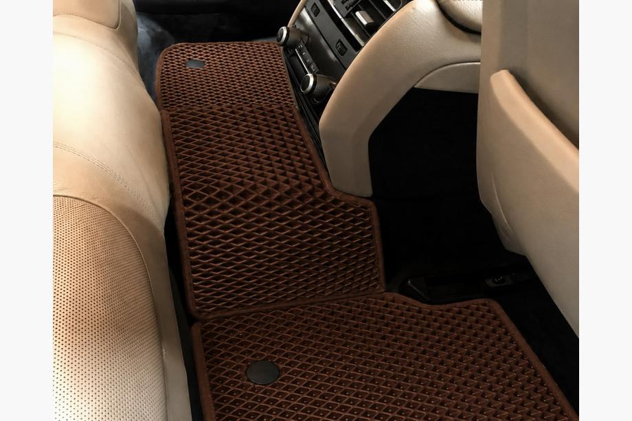BMW 7 Series F01/F02 2008-2015 EVA Fußmatten (für F01, Braun) Foto 3