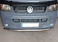 Volkswagen T5 Caravelle 2004-2010 Vorderer Einzelrohrschutz (Edelstahl) 60 mm Foto 1