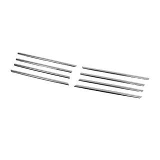 Chrom Zierleisten für Kühlergrillrand (8 Stk, Edelstahl) Volkswagen T5 Transporter 2003-2010 Foto 3