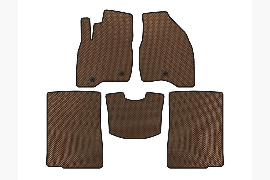 Ford Explorer 2011-2019 EVA Fußmatten (2015-2017, 2 Reihen, 7-Sitzer, Braun) Image