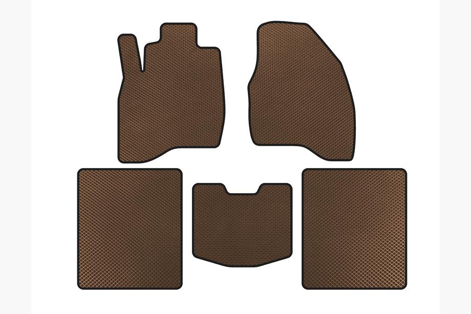 Ford Explorer 2011-2019 EVA Fußmatten (2015-2019, 5-Sitzer, Braun) Image