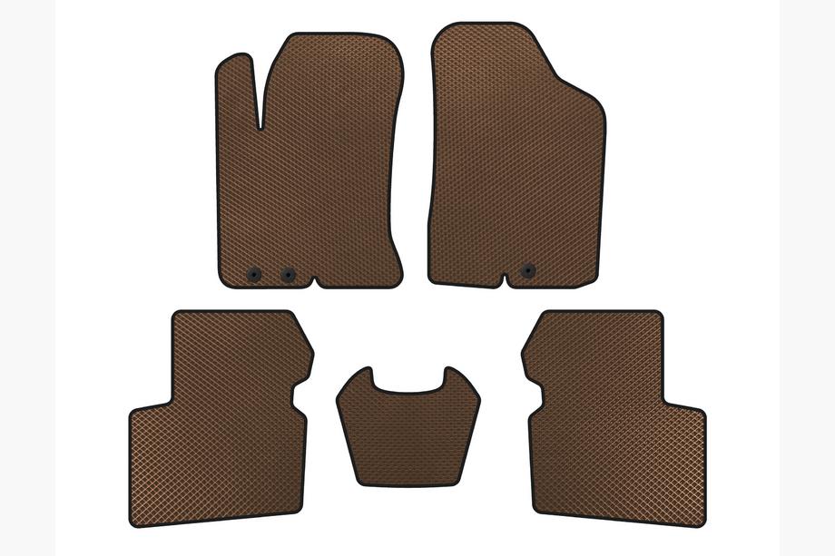 Kia Cerato 2 2010-2013 EVA Fußmatten (SD, Braun) Image